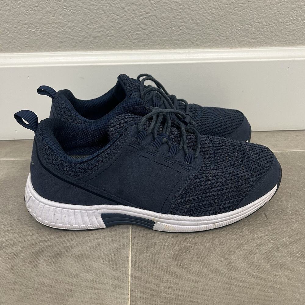 Orthofeet Francis Women's 9.5 Wide 4E Blue Francis Orthopedic Sneakers Shoes 843